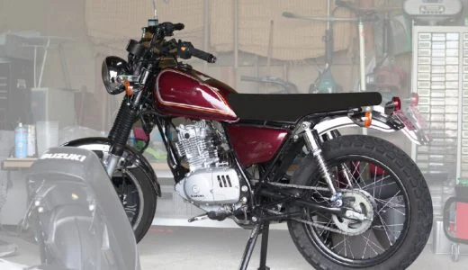 バイクのプロポーションを見直して、よりカッコいいバイクへ【フロントフォークローダウン】